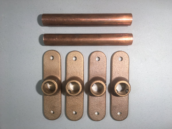 BB33 Brass plates+spacers - Marine antenna 